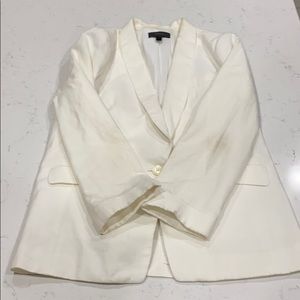 J. Cree white blazer size 8.